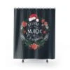 Shower Curtain Merry Christmas Holiday Santa Xmas - Bluefink -CozyHomeStore Shower Curtain Merry Christmas Holiday Santa Xmas 0 1