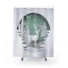 Shower Curtain Reindeer Deer Christmas Holiday - Bluefink -CozyHomeStore Shower Curtain Reindeer Deer Christmas Holiday 0