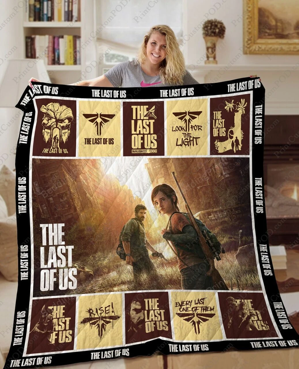 Sony The Last Of Us Series Game Quilt Bedding Set Blanket Gift Birthday Christmas - Bluefink 3 Sony The Last Of Us Series Game Quilt Bedding Set Blanket Gift Birthday Christmas - Bluefink